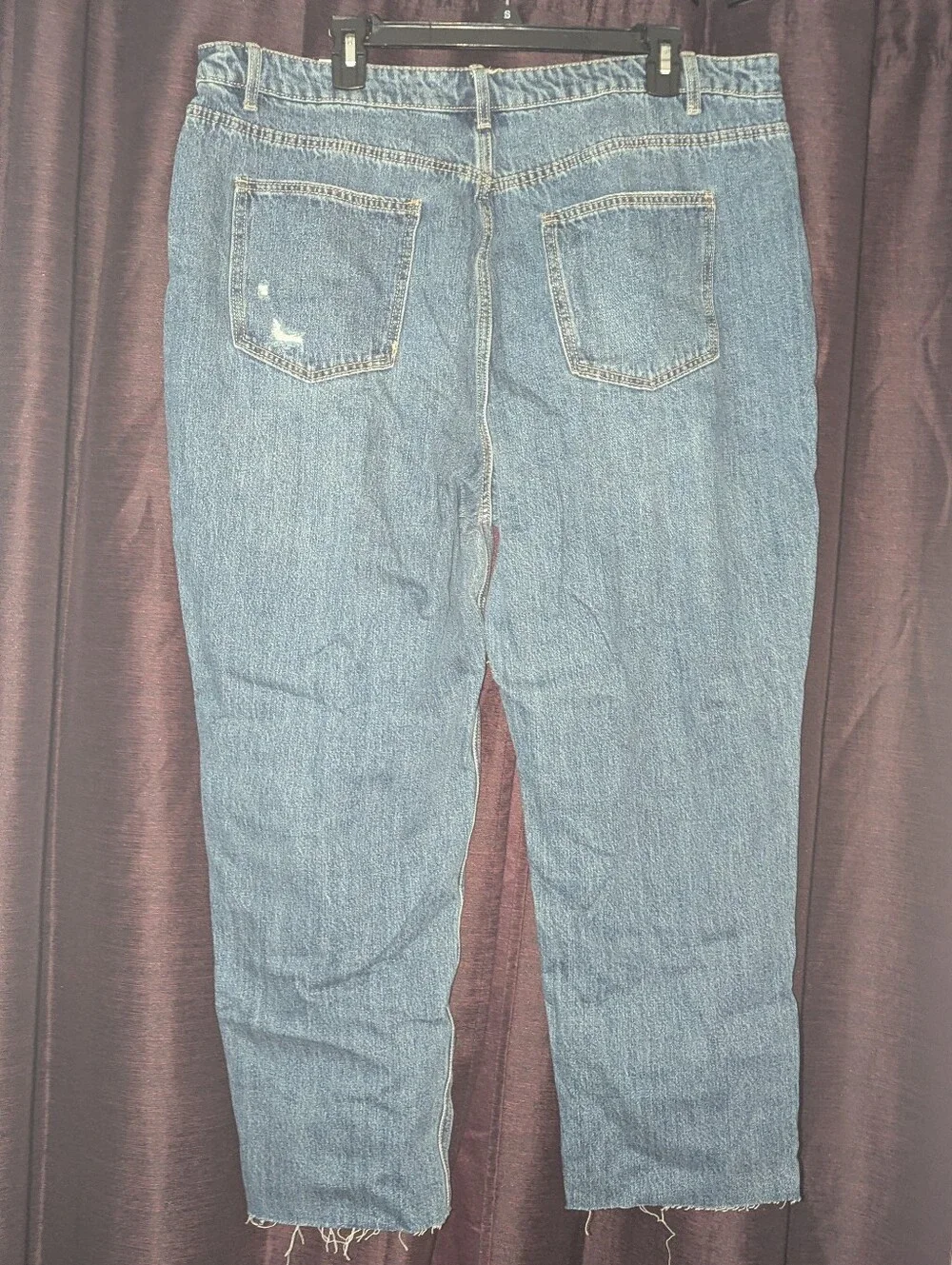 NOBO Distressed Super High Rise Slim Straight Crop Jeans 21